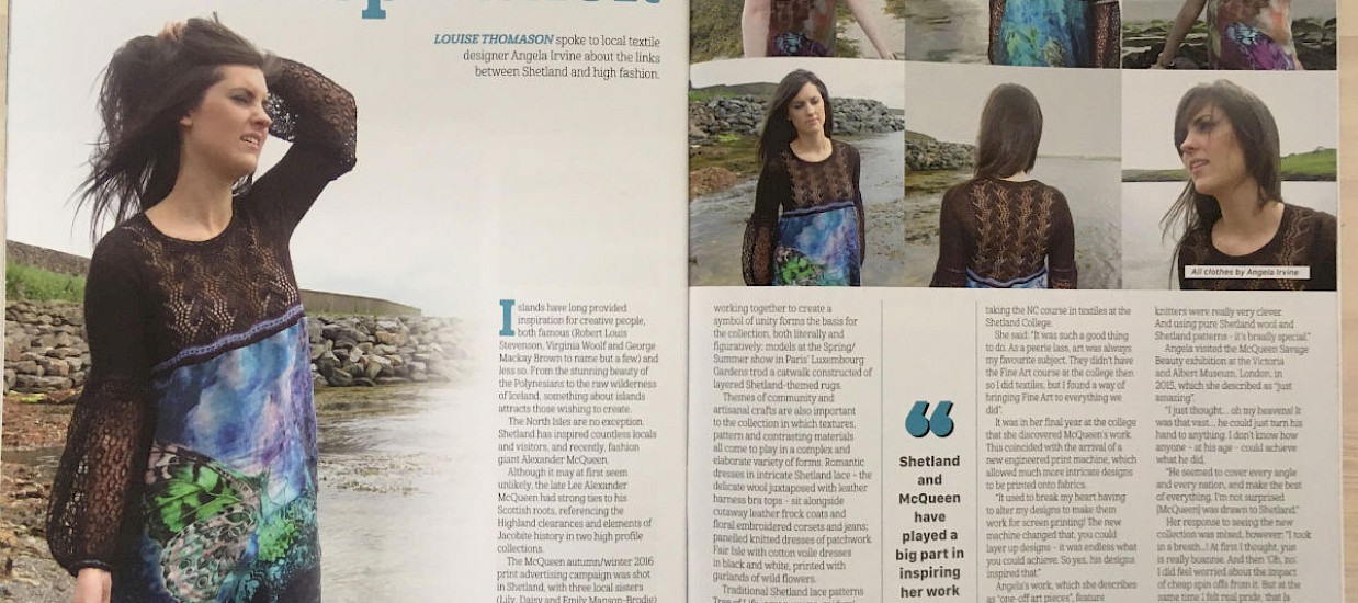 Shetland life magazine December 2016 issue. Lead Image