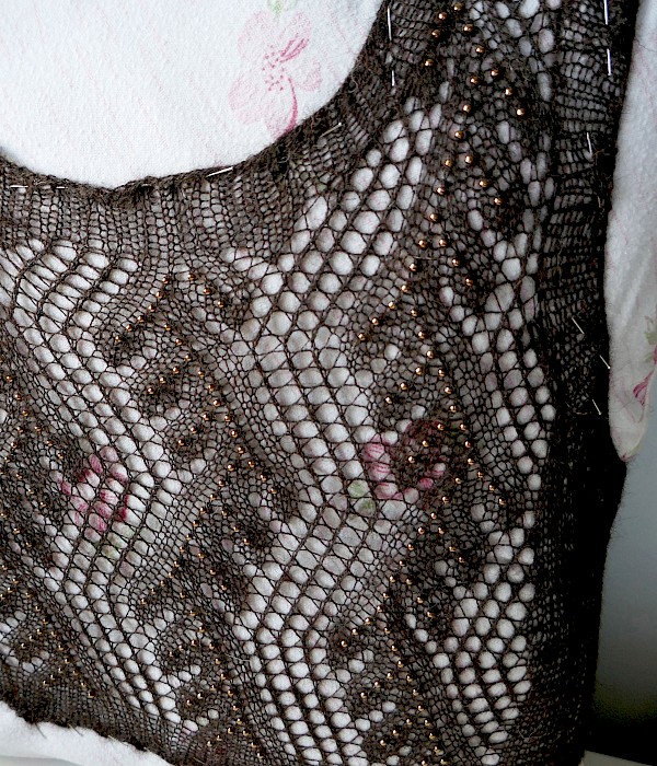 'Sunset Lace' dress commission. April 2017. - Image