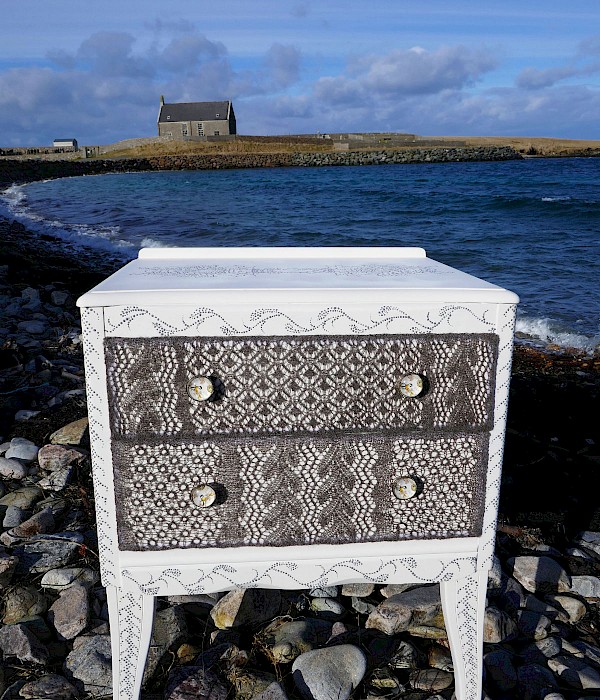 'Pisca Chest' commission for Shetland Textile Museum 2018. - Image