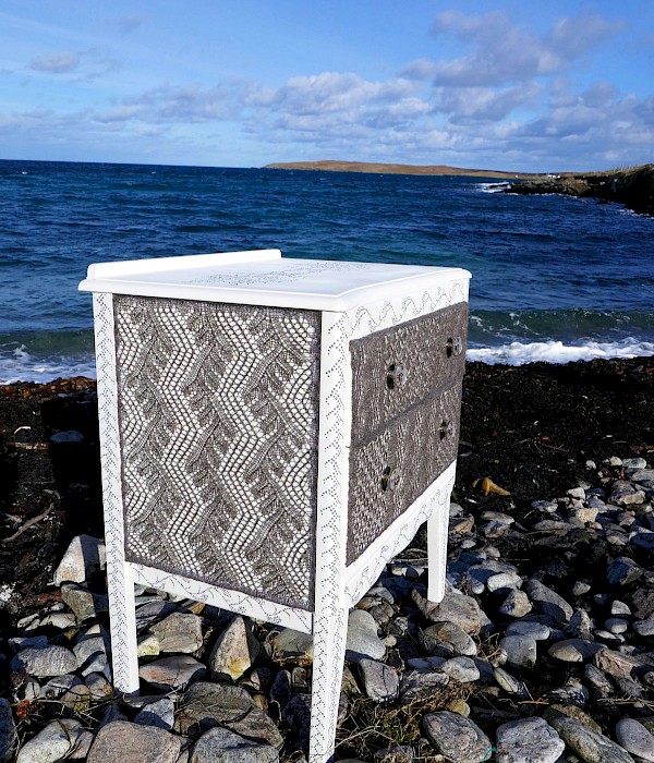 'Pisca Chest' commission for Shetland Textile Museum 2018. - Image