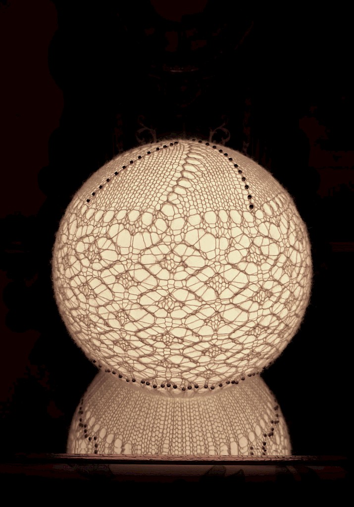 Shetland fine Lace wool contemporary table lamps. 115.00 pounds each. - Image