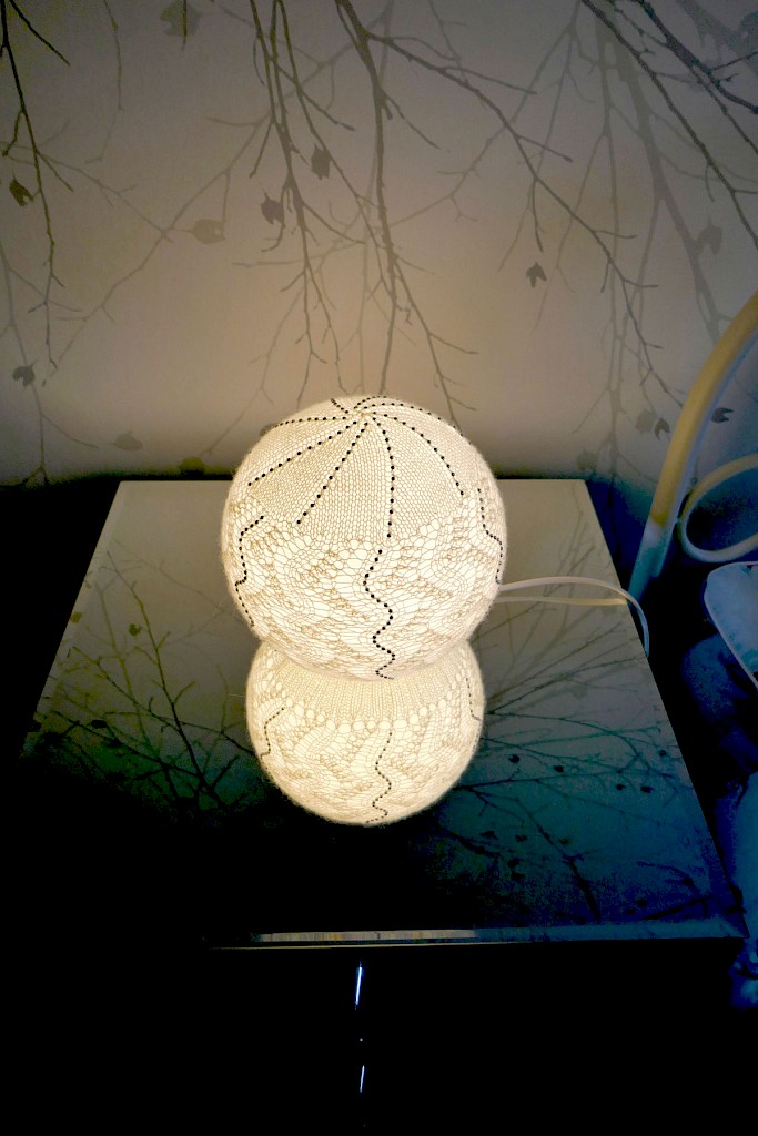 Shetland fine Lace wool contemporary table lamps. 115.00 pounds each. - Image