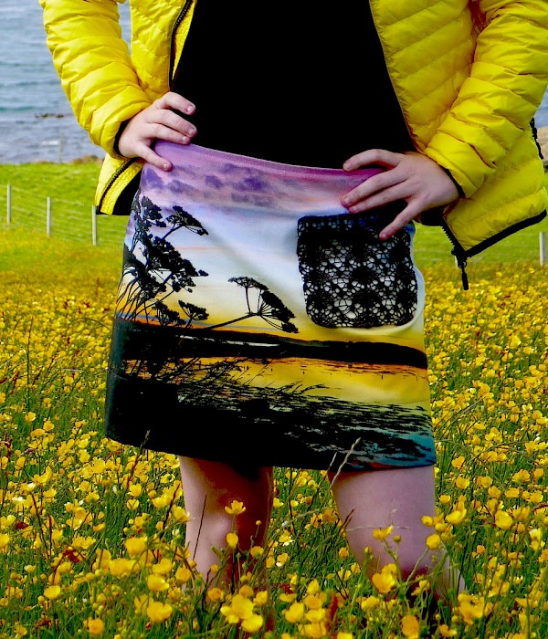 Hogweed Sunset mini Skirt. - Image